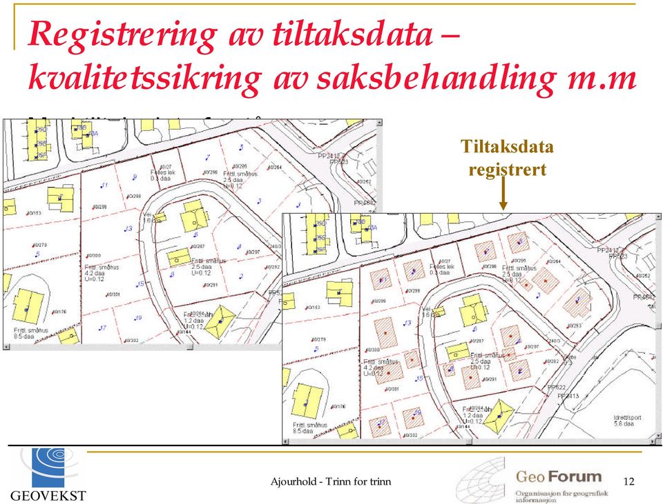 m Med tiltaksdata forstås objekter som er søknads-