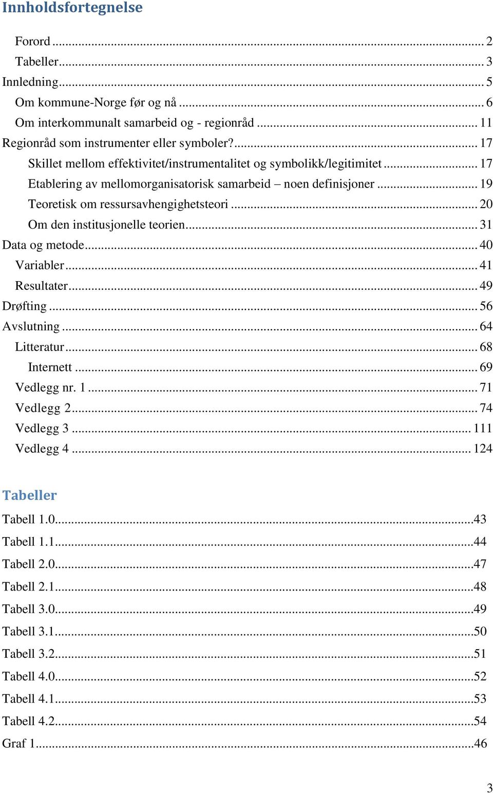 .. 20 Om den institusjonelle teorien... 31 Data og metode... 40 Variabler... 41 Resultater... 49 Drøfting... 56 Avslutning... 64 Litteratur... 68 Internett... 69 Vedlegg nr. 1... 71 Vedlegg 2.