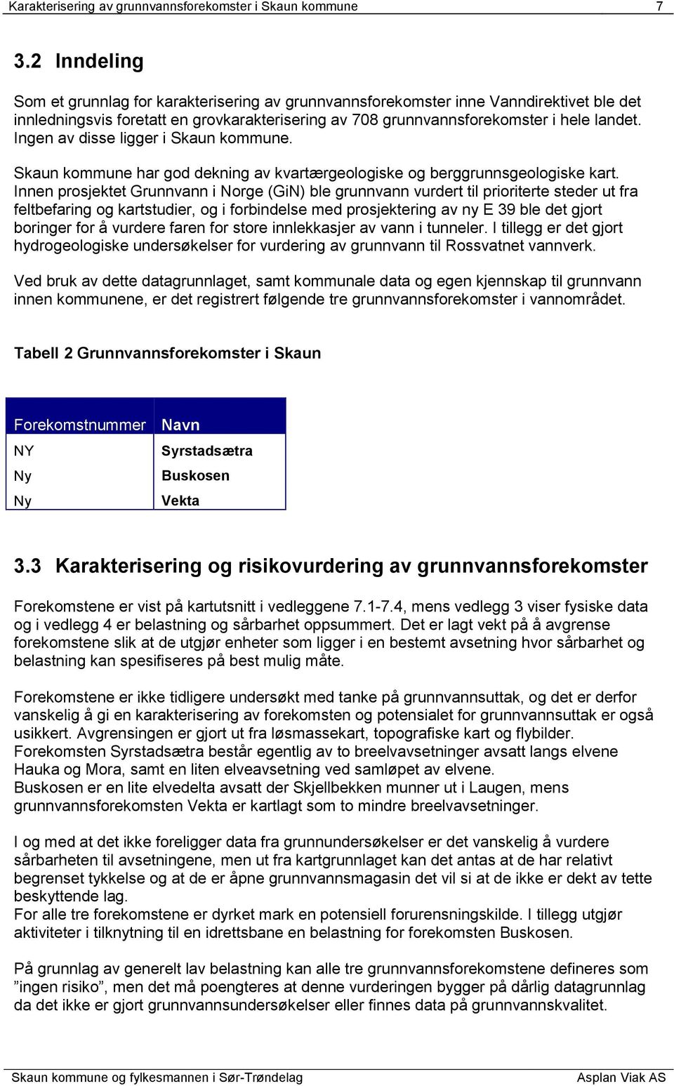 Ingen av disse ligger i Skaun kommune. Skaun kommune har god dekning av kvartærgeologiske og berggrunnsgeologiske kart.