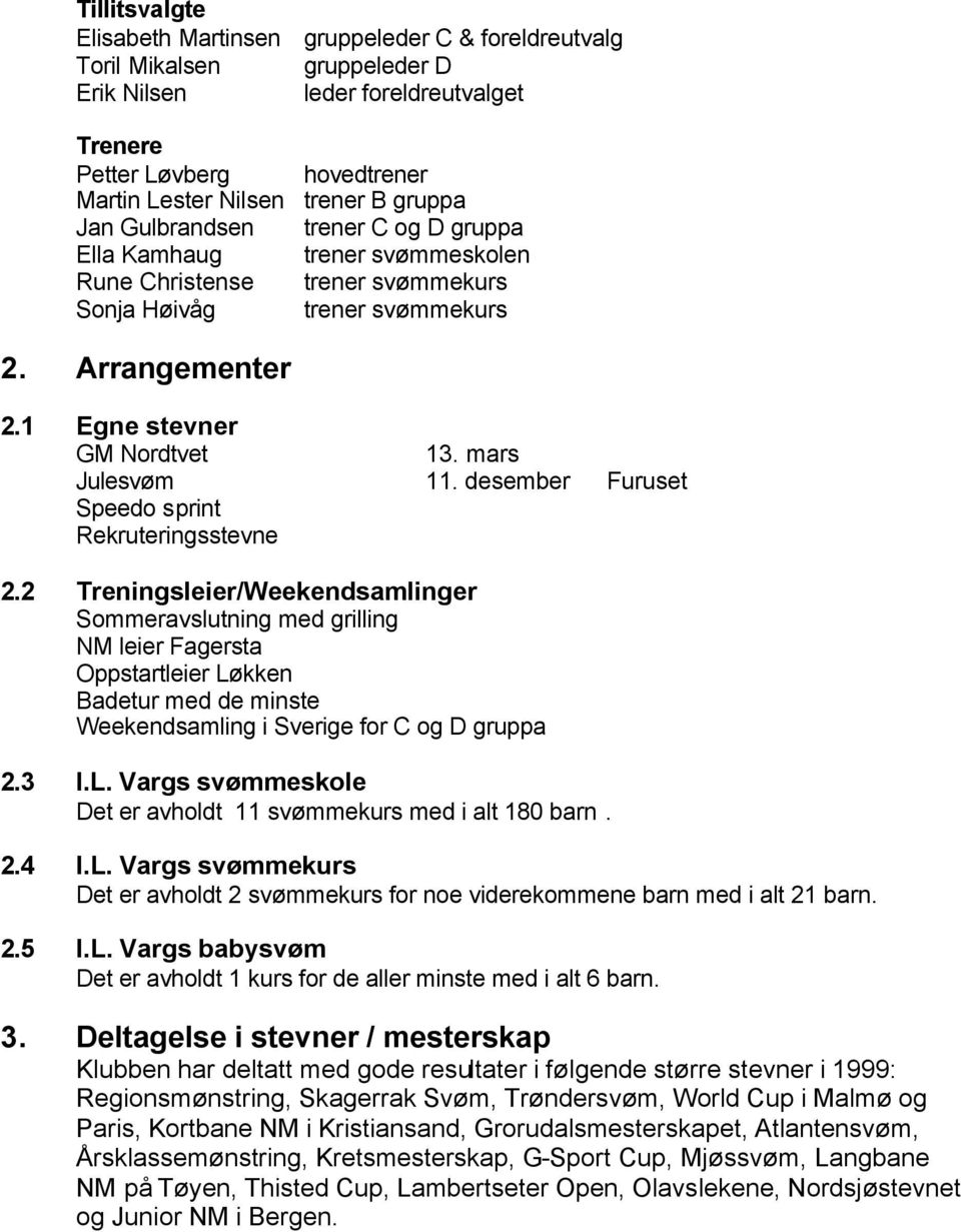 mars Julesvøm 11. desember Furuset Speedo sprint Rekruteringsstevne 2.