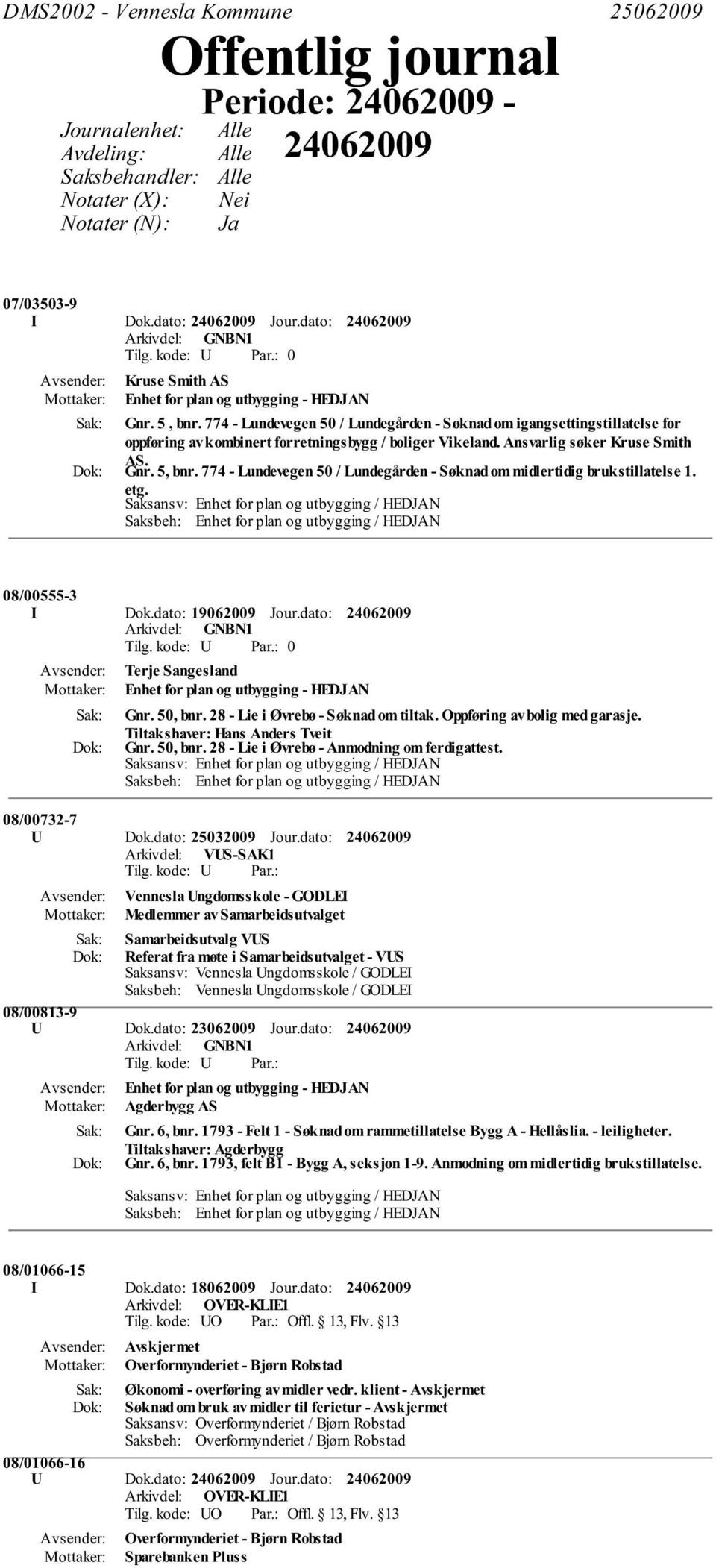 774 - Lundevegen 50 / Lundegården - Søknad om igangsettingstillatelse for oppføring av kombinert forretningsbygg / boliger Vikeland. Ansvarlig søker Kruse Smith AS. Gnr. 5, bnr.