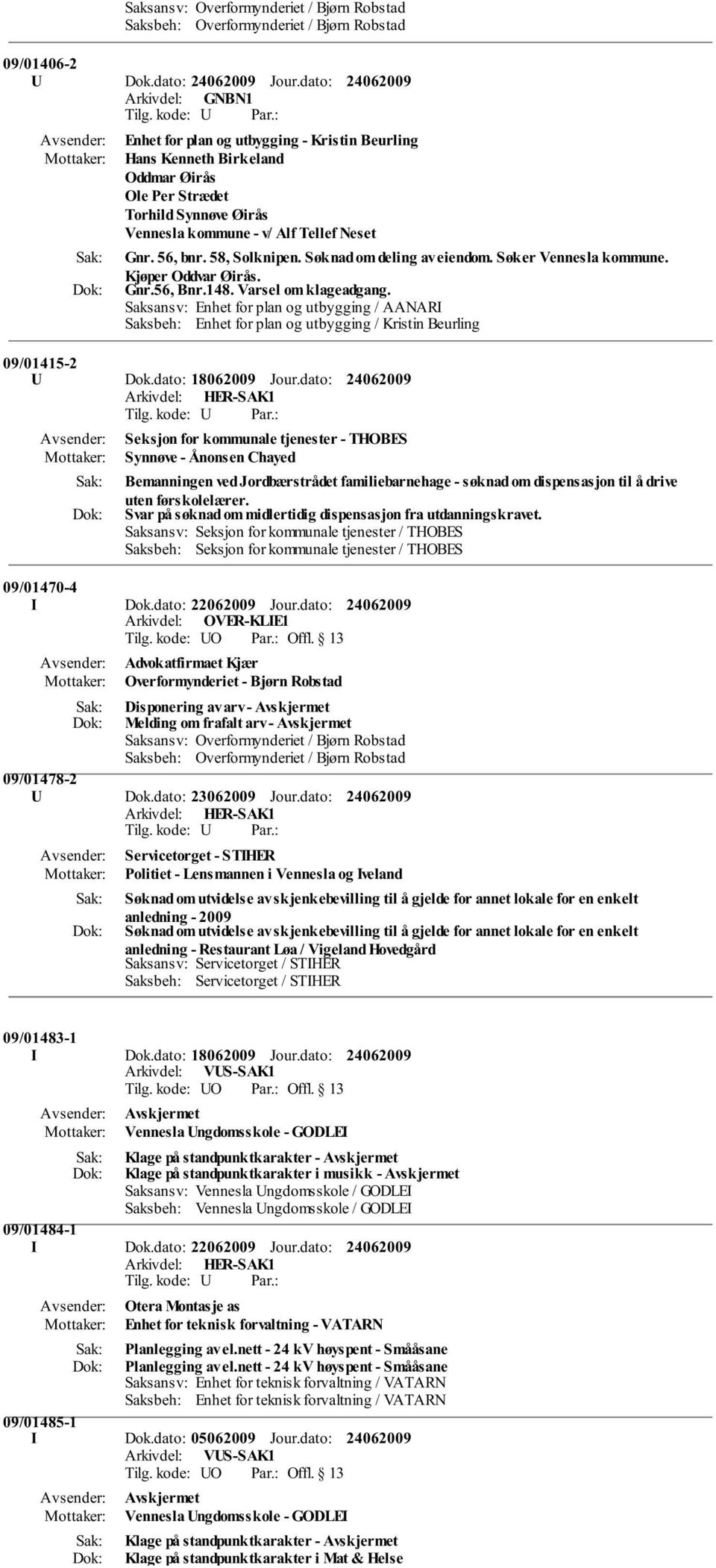 dato: Seksjon for kommunale tjenester - THOBES Synnøve - Ånonsen Chayed Bemanningen ved Jordbærstrådet familiebarnehage - søknad om dispensasjon til å drive uten førskolelærer.