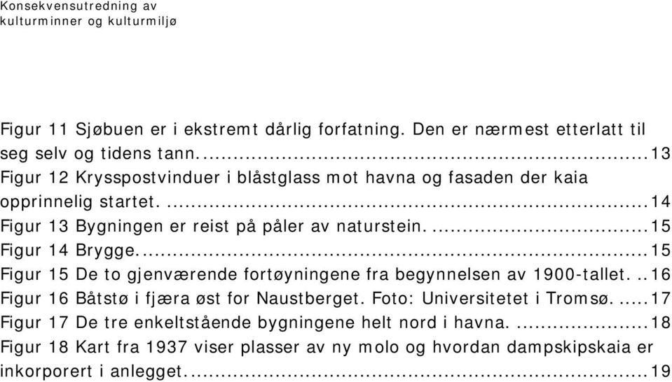 ... 15 Figur 14 Brygge.... 15 Figur 15 De to gjenværende fortøyningene fra begynnelsen av 1900-tallet... 16 Figur 16 Båtstø i fjæra øst for Naustberget.