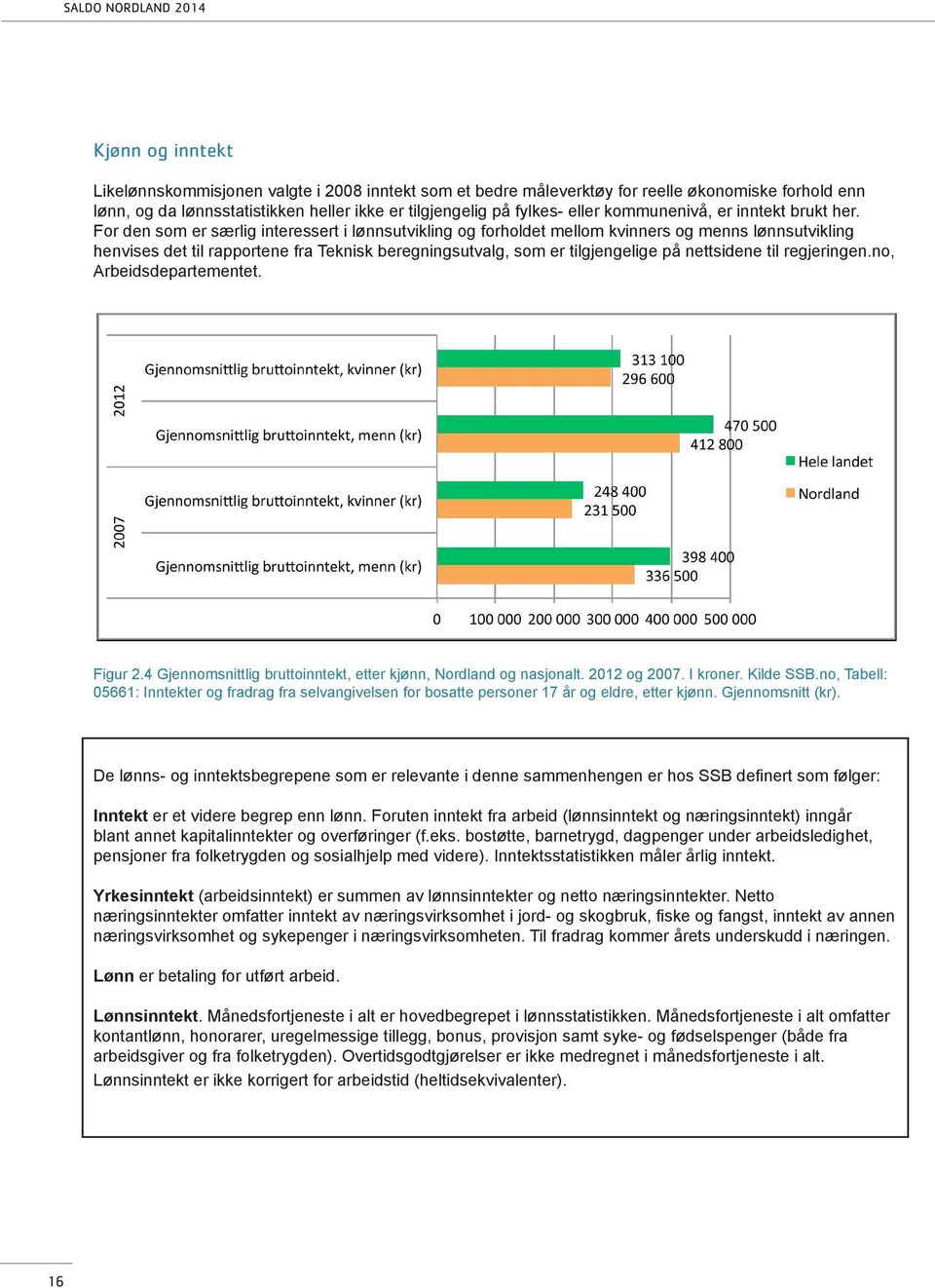 For den som er særlig interessert i lønnsutvikling og forholdet mellom kvinners og menns lønnsutvikling henvises det til rapportene fra Teknisk beregningsutvalg, som er tilgjengelige på nettsidene