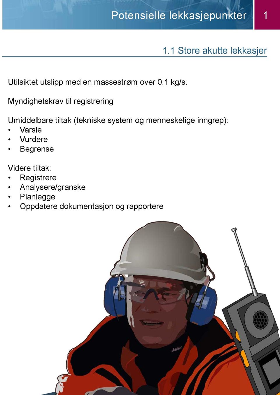 Myndighetskrav til registrering Umiddelbare tiltak (tekniske system og