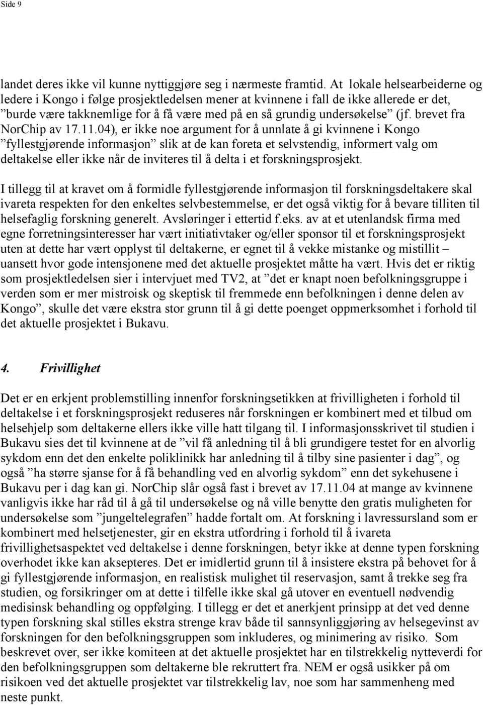 brevet fra NorChip av 17.11.