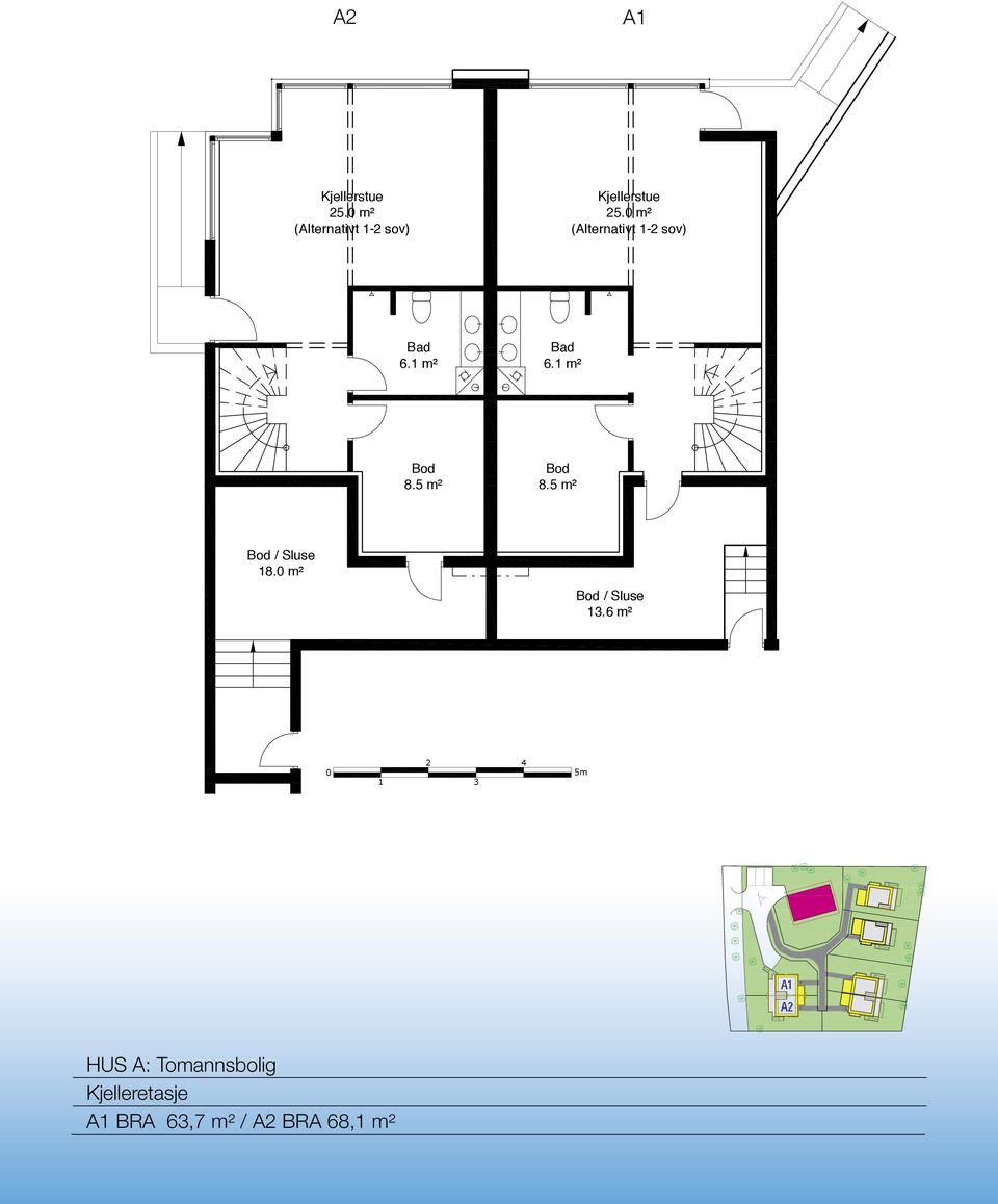 5 m² Bod 8.5 m² Bod / Sluse 18.0 m² Bod / Sluse 13.