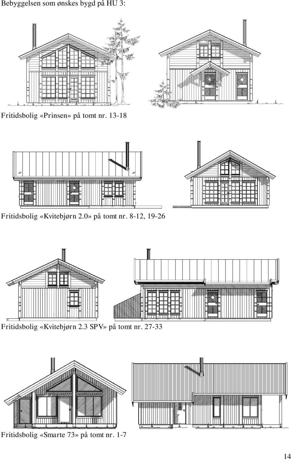 0» på tomt nr. 8-12, 19-26 Fritidsbolig «Kvitebjørn 2.