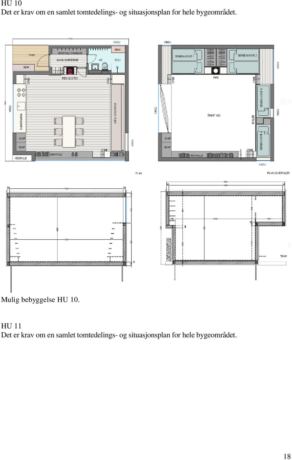 Mulig bebyggelse HU 10.