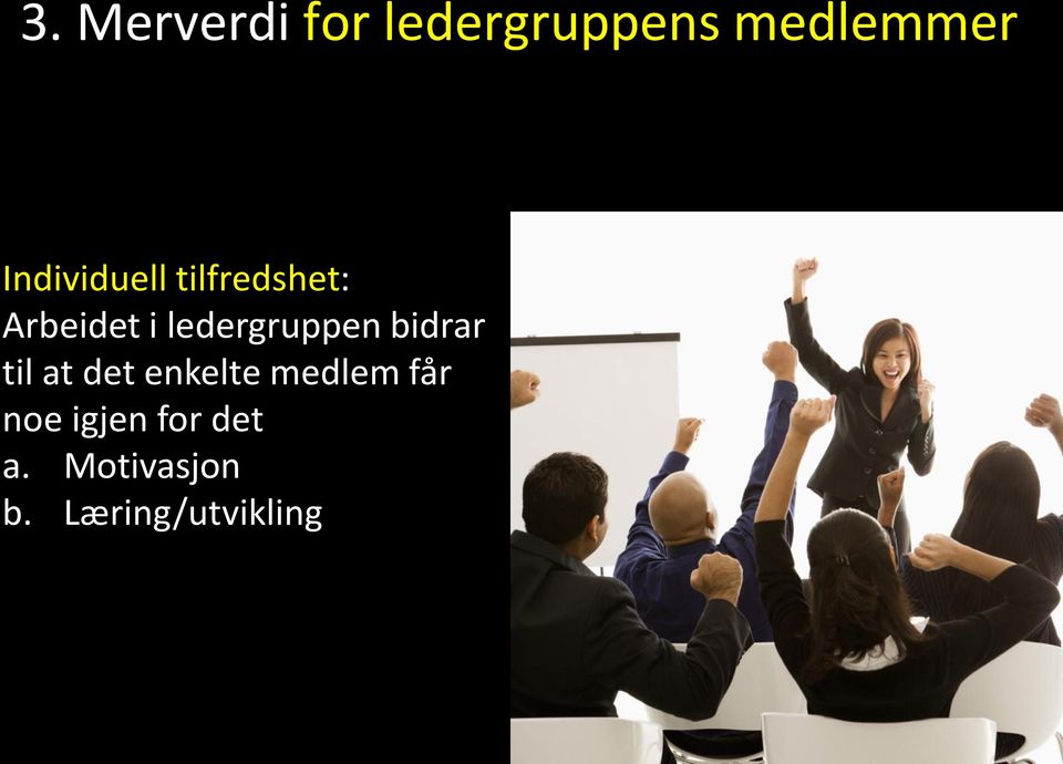 ledergruppen bidrar til at det enkelte