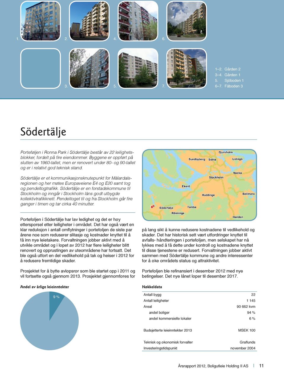 Södertälje er et kommunikasjonsknutepunkt for Mälardalsregionen og her møtes Europaveiene E4 og E20 samt tog og pendeltogtrafikk.