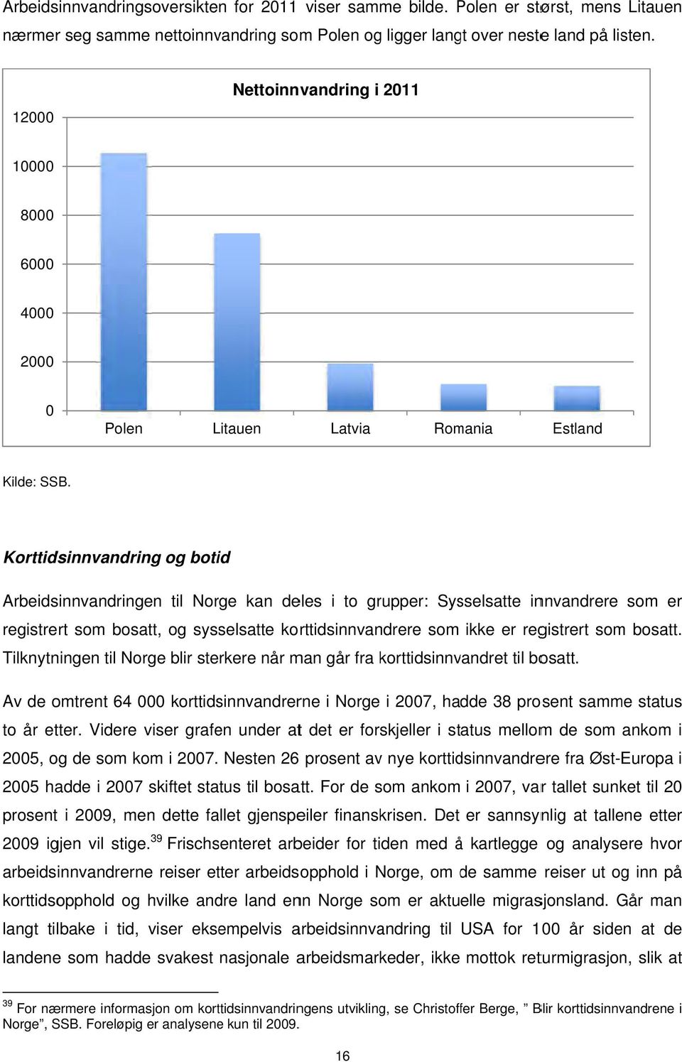 Korttidsinnvandring og botid Arbeidsinnvandringen til Norge kan deles i to grupper: Sysselsatte innvandrere som er registrert som bosatt, og sysselsatte korttidsinnvandrere som ikke er registrert som