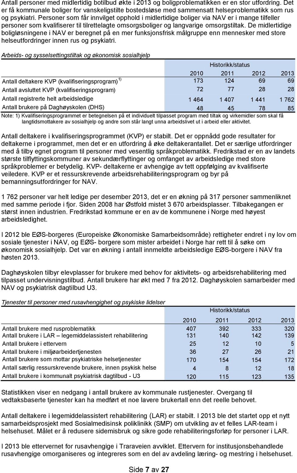 Personer som får innvilget opphold i midlertidige boliger via NAV er i mange tilfeller personer som kvalifiserer til tilrettelagte omsorgsboliger og langvarige omsorgstiltak.