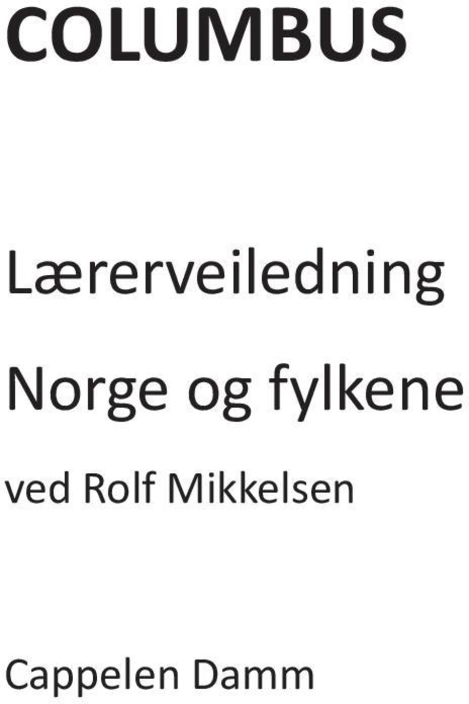 Norge og fylkene