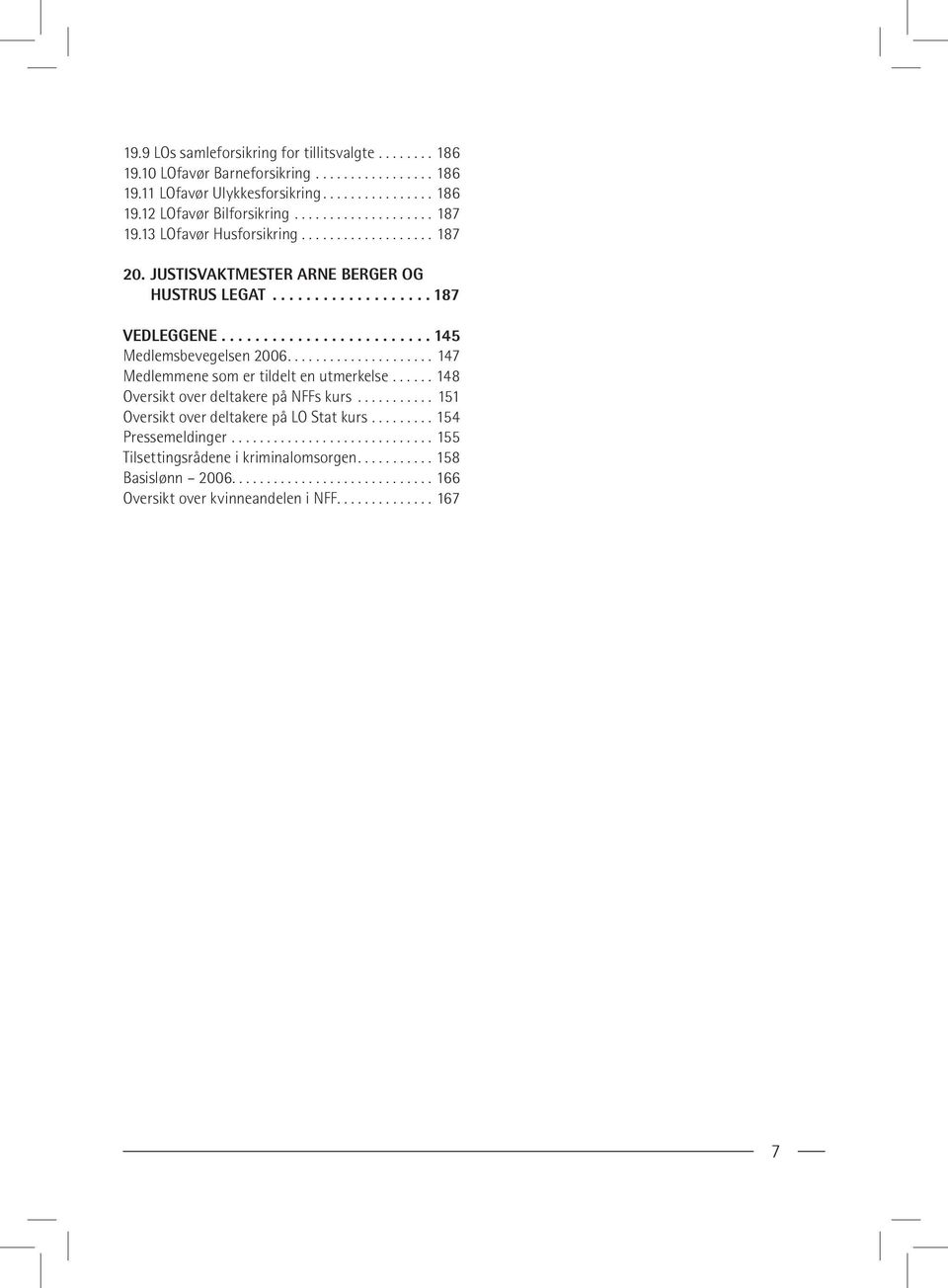 .................... 147 Medlemmene som er tildelt en utmerkelse...... 148 Oversikt over deltakere på NFFs kurs........... 151 Oversikt over deltakere på LO Stat kurs......... 154 Pressemeldinger.