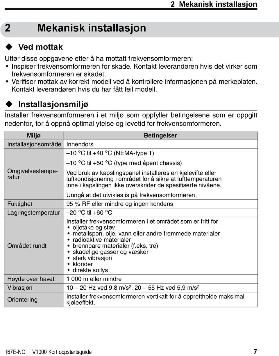 Kontakt leverandøren hvis du har fått feil modell.