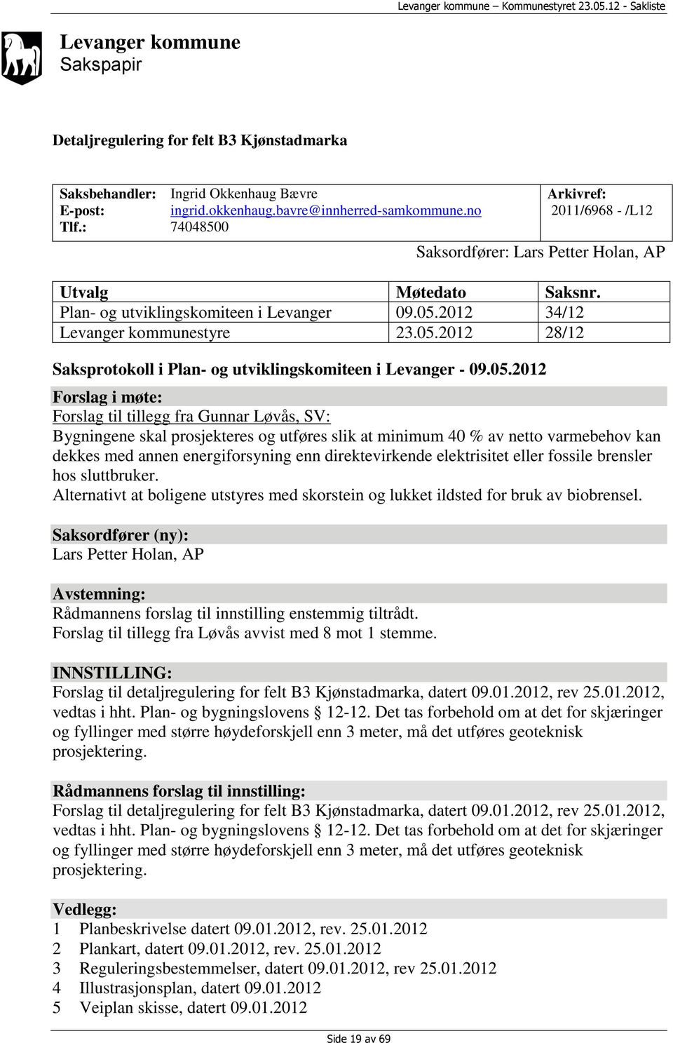 2012 34/12 Levanger kommunestyre 23.05.