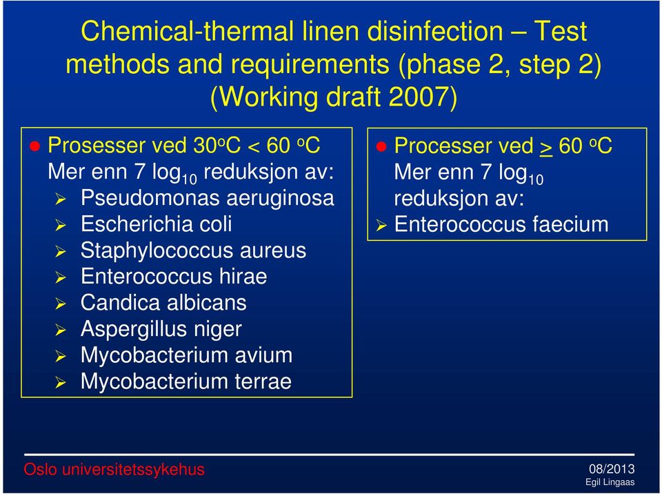 Escherichia coli Staphylococcus aureus Enterococcus hirae Candica albicans Aspergillus niger