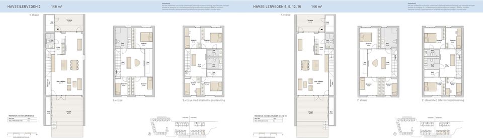 Tekniske forhold i bygningsmessig utførelse kan påvirke arealer i mindre grad. 1 1 3.0 m² / kjøkken / kjøkken HAVSEILERVEGEN 4, 8, 12, 16 1 m 2 Forbehold: 1. etasje 1. etasje 1. etasje 1. etasje / kjøkken / kjøkken 2.