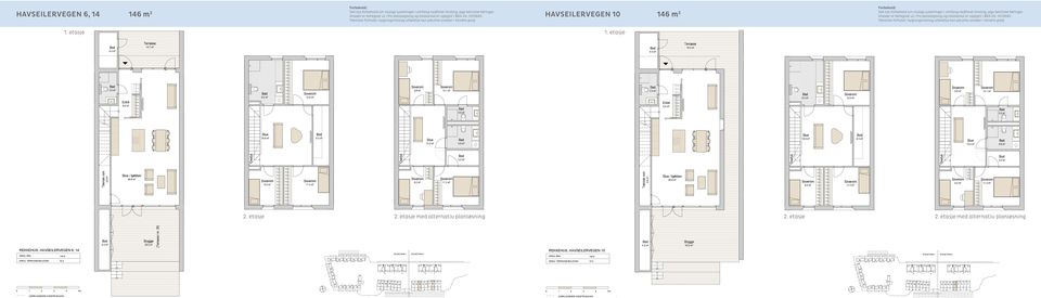 Tekniske forhold i bygningsmessig utførelse kan påvirke arealer i mindre grad. HAVSEILERVEGEN 10 1 m 2 Forbehold: 1. etasje 1. etasje 1 2. etasje 9.