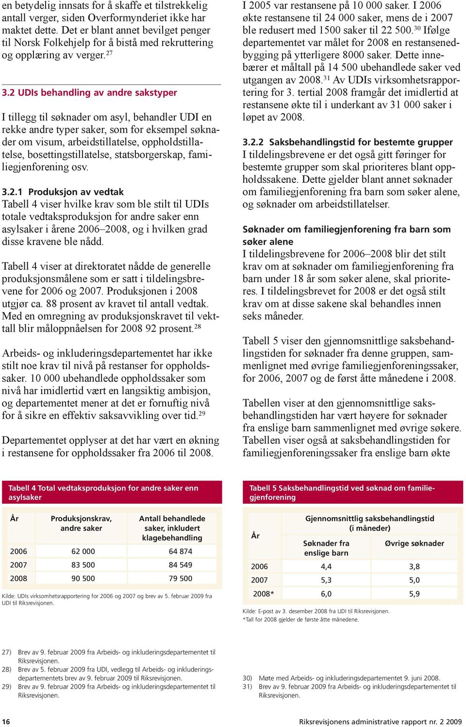 2 UDIs behandling av andre sakstyper I tillegg til søknader om asyl, behandler UDI en rekke andre typer saker, som for eksempel søknader om visum, arbeidstillatelse, oppholdstillatelse,