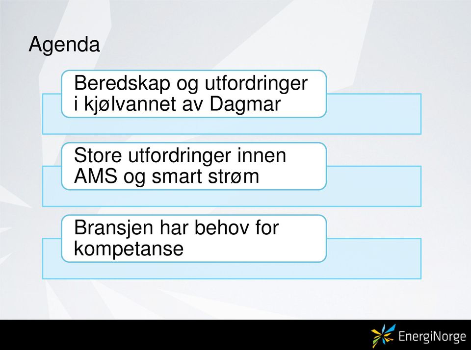 utfordringer innen AMS og smart