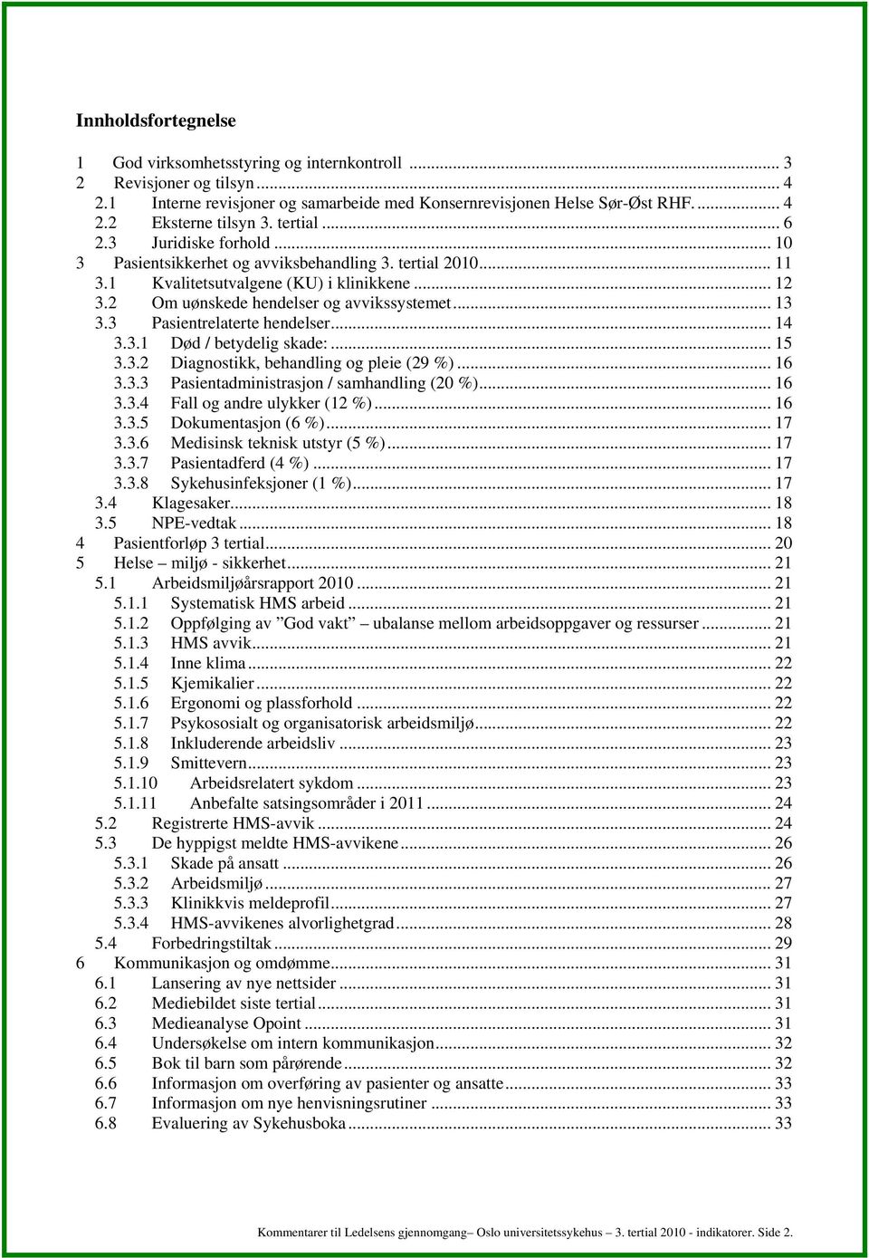 3 Pasientrelaterte hendelser... 14 3.3.1 Død / betydelig skade:... 15 3.3.2 Diagnostikk, behandling og pleie (29 %)... 16 3.3.3 Pasientadministrasjon / samhandling (20 %)... 16 3.3.4 Fall og andre ulykker (12 %).