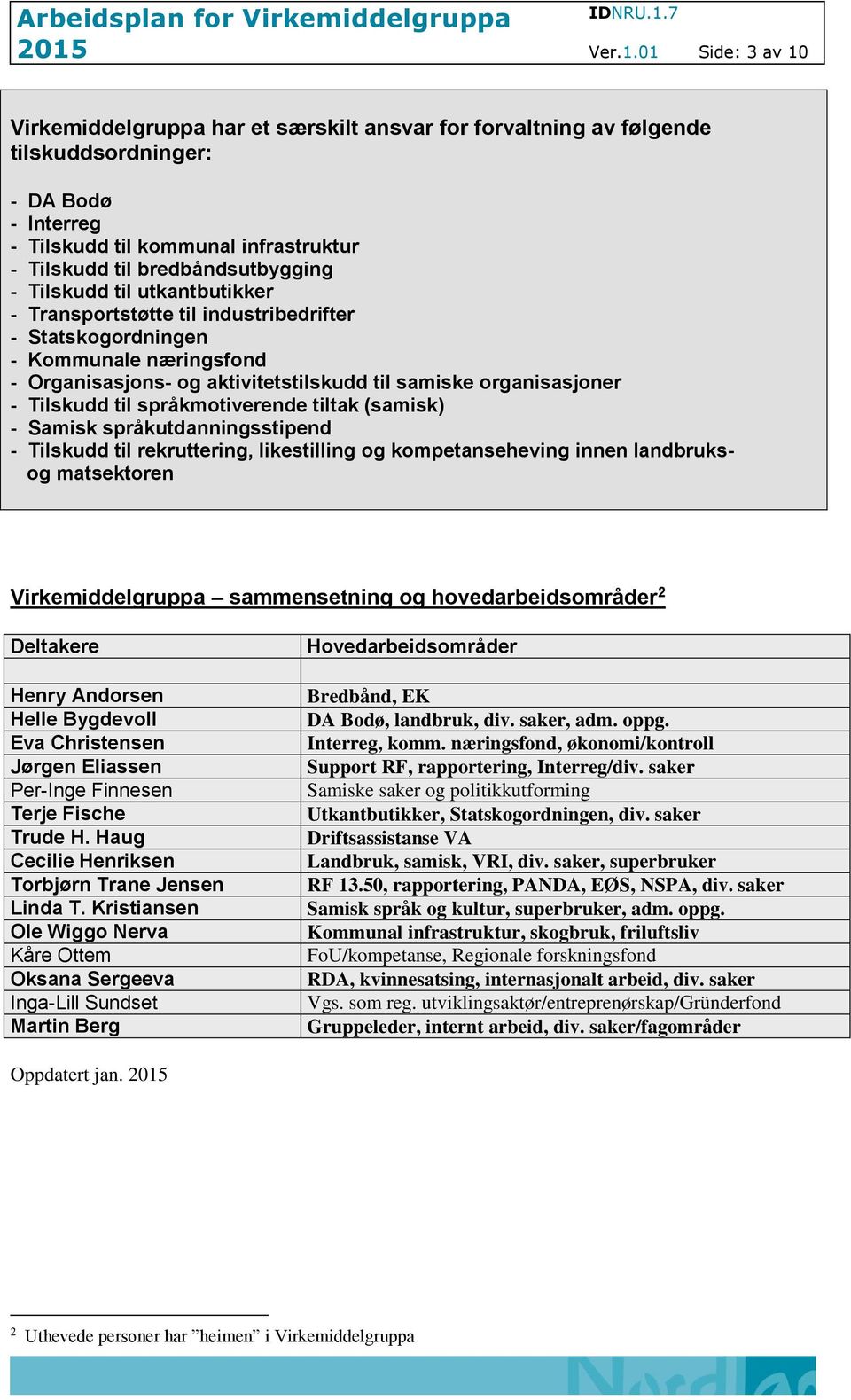 - Tilskudd til utkantbutikker - Transportstøtte til industribedrifter - Statskogordningen - Kommunale næringsfond - Organisasjons- og aktivitetstilskudd til samiske organisasjoner - Tilskudd til