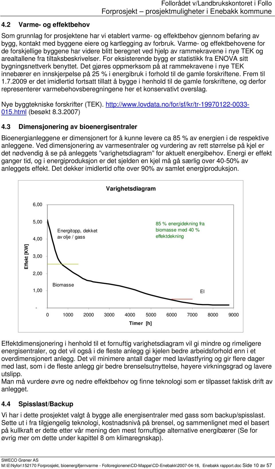 For eksisterende bygg er statistikk fra ENOVA sitt bygningsnettverk benyttet.