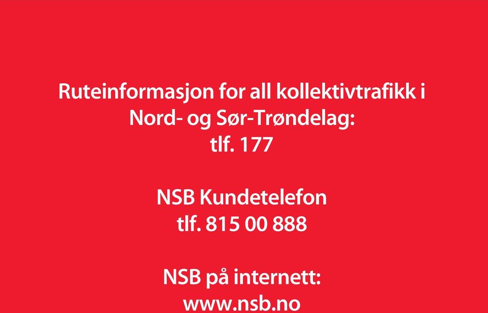 Sør-Trøndelag: tlf.