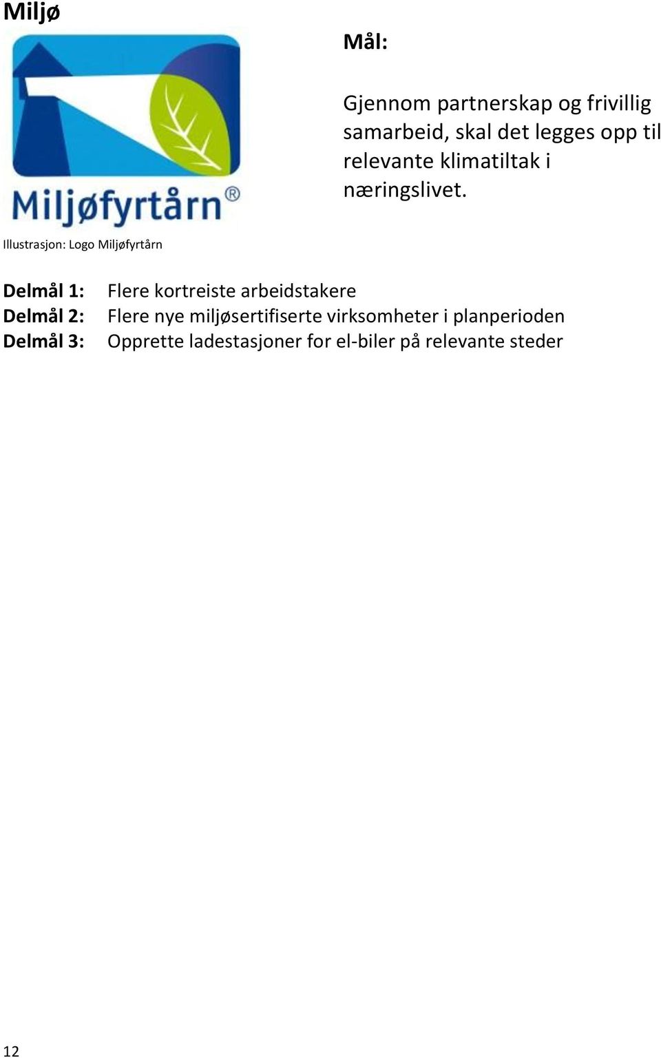 Illustrasjon: Logo Miljøfyrtårn Delmål 3: Flere kortreiste arbeidstakere