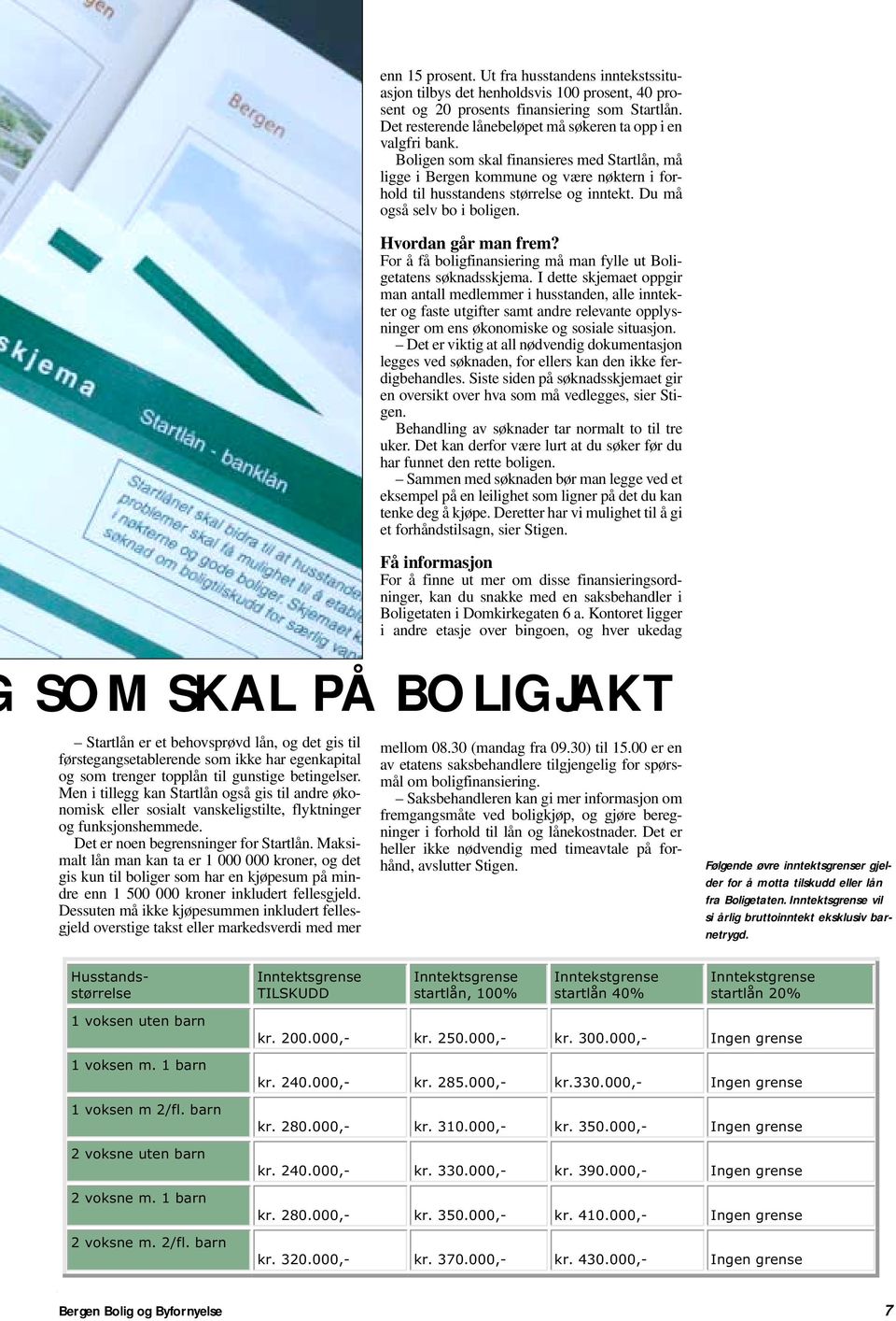 Du må også selv bo i boligen. Hvordan går man frem? For å få boligfinansiering må man fylle ut Boligetatens søknadsskjema.