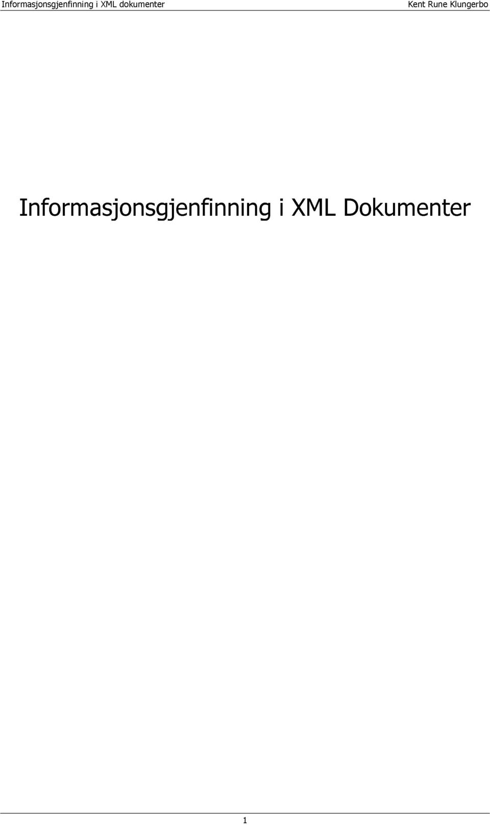 Klungerbo  XML Dokumenter