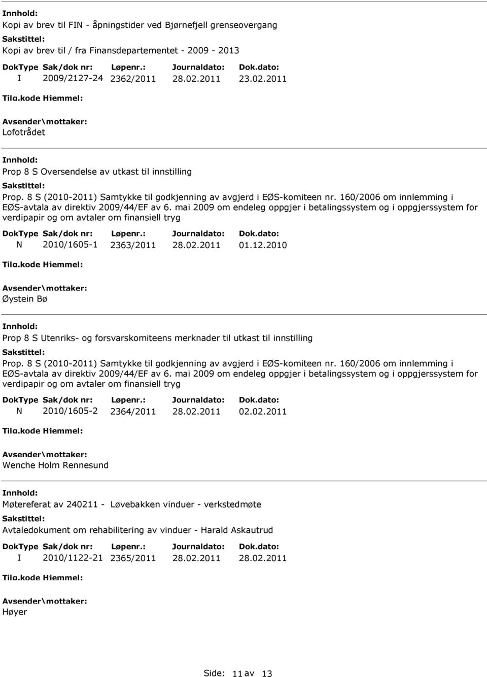 160/2006 om innlemming i EØS-avtala av direktiv 2009/44/EF av 6.