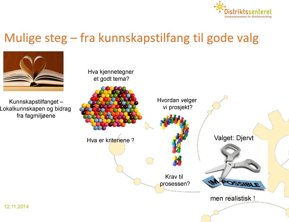 Kunnskapstilfanget Lokalkunnskapen og bidrag fra fagmiljøene