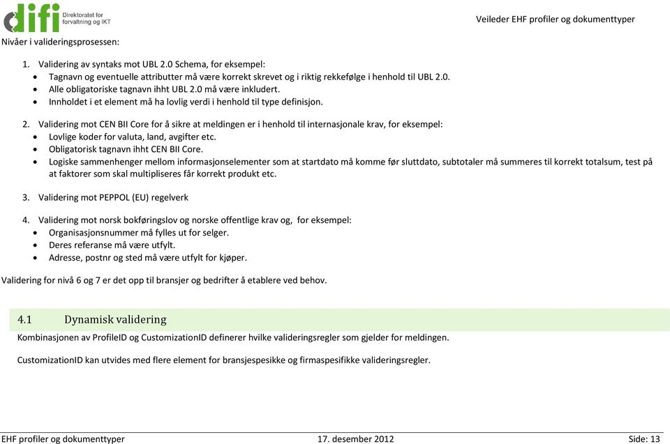 Innholdet i et element må ha lovlig verdi i henhold til type definisjon. 2.