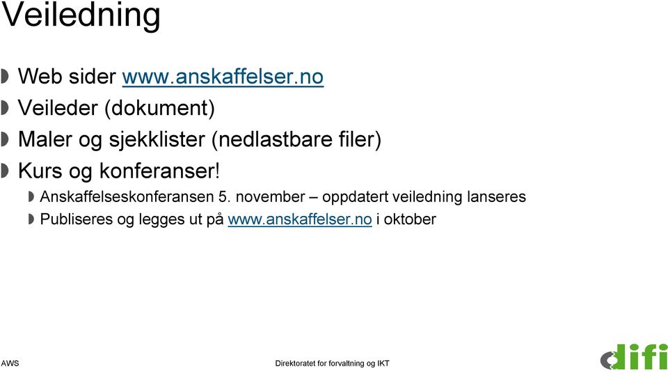 filer) Kurs og konferanser! Anskaffelseskonferansen 5.