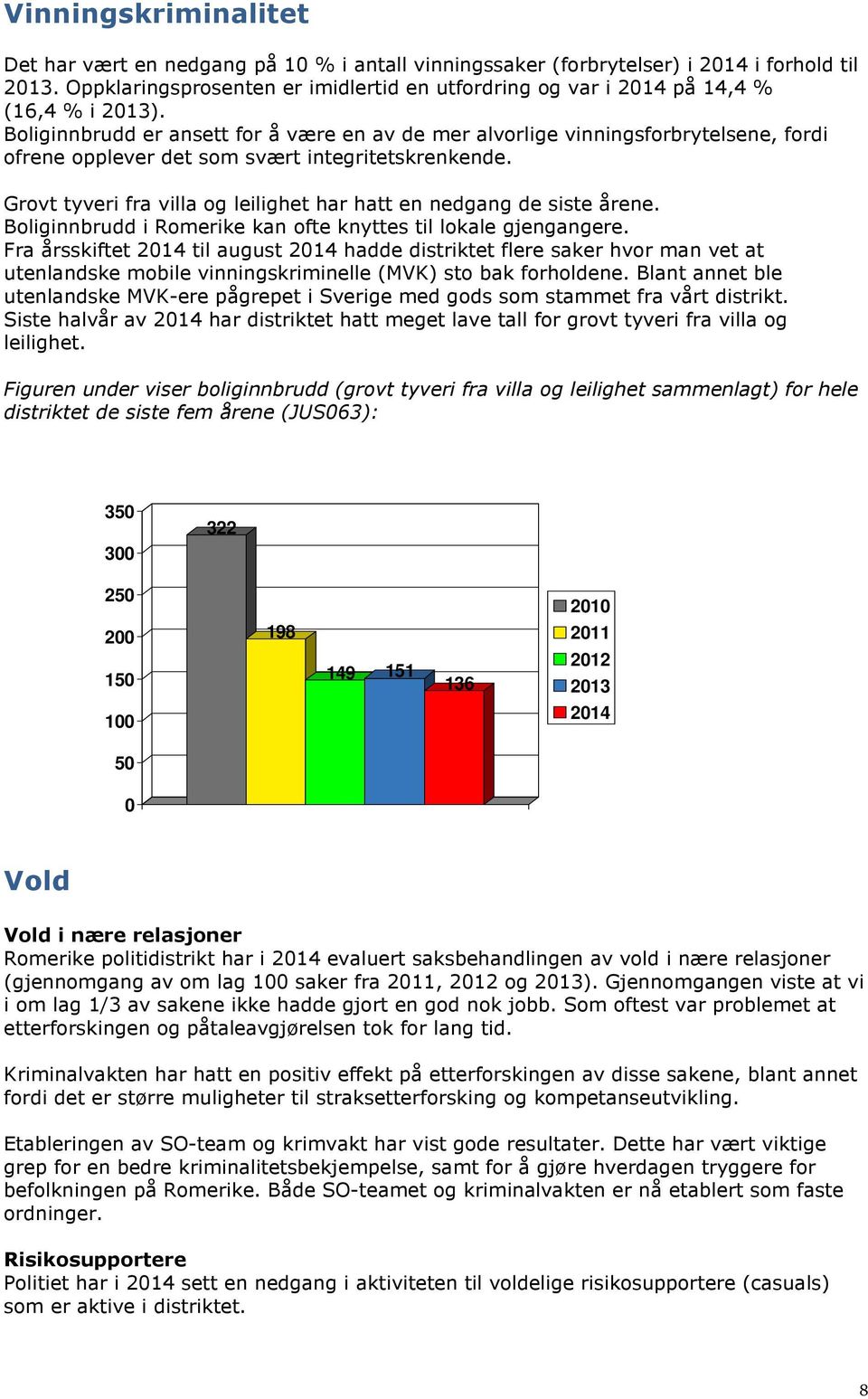 Boliginnbrudd er ansett for å være en av de mer alvorlige vinningsforbrytelsene, fordi ofrene opplever det som svært integritetskrenkende.