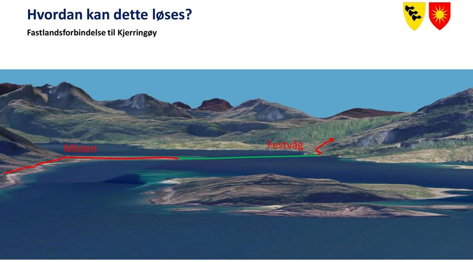 Innslagspunkt for ny tunnell Tenkt trase