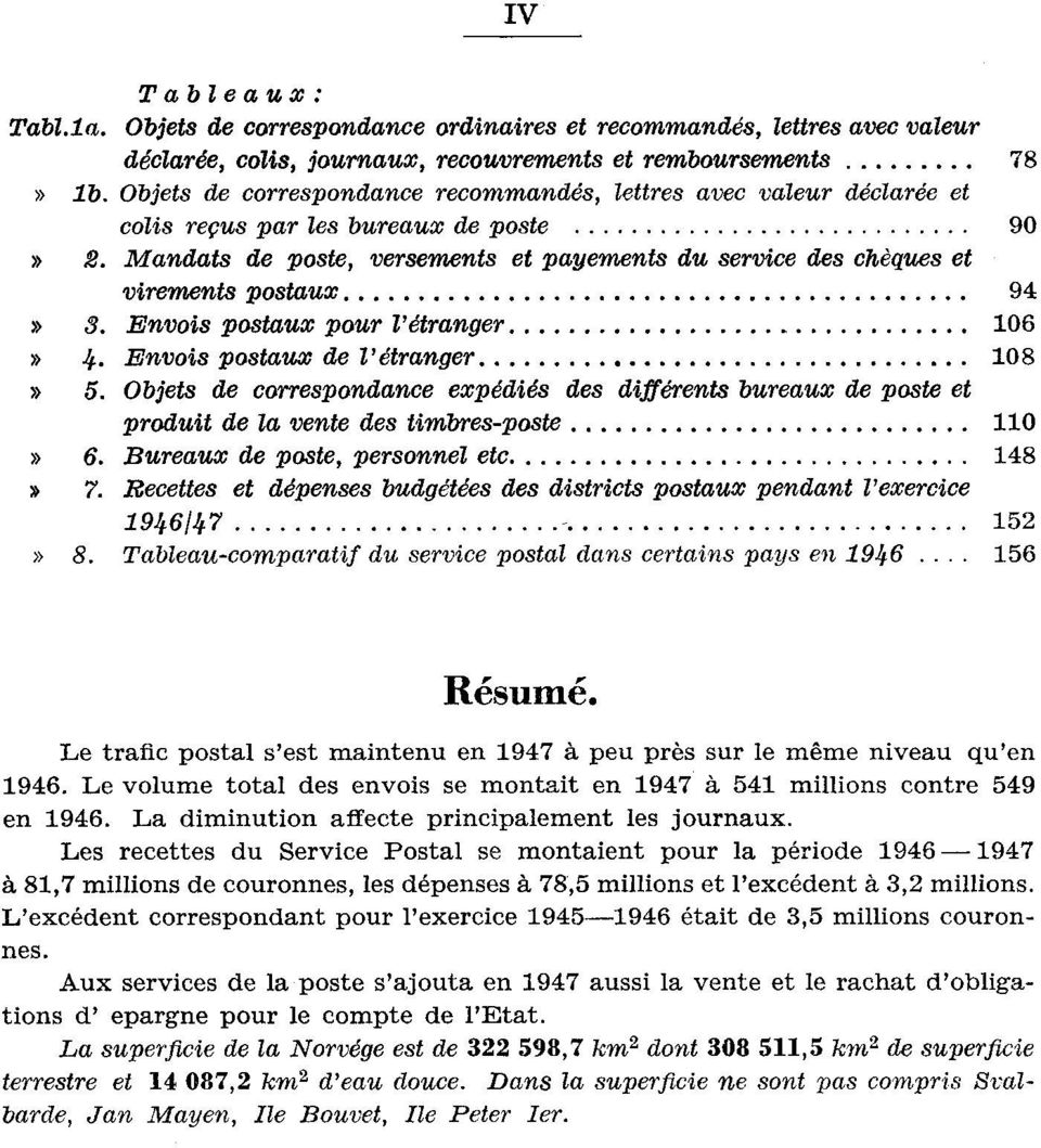 Mandats de poste, versements et payements du service des chèques et virements postaux 9». Envois postaux pour l'étranger 06». Envois postaux de l'étranger 08» 5.