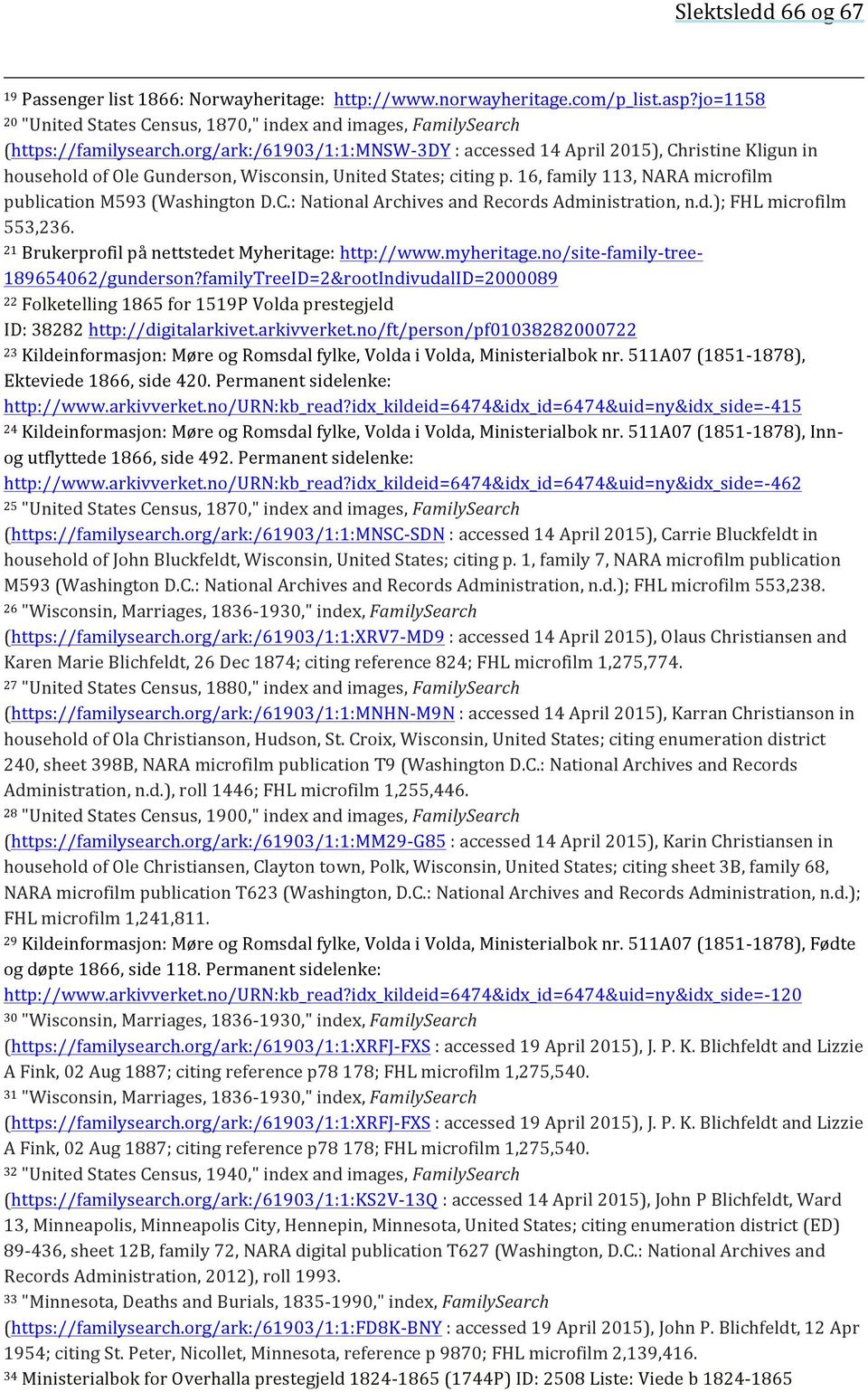 16, family 113, NARA microfilm publication M593 (Washington D.C.: National Archives and Records Administration, n.d.); FHL microfilm 553,236. 21 Brukerprofil på nettstedet Myheritage: http://www.