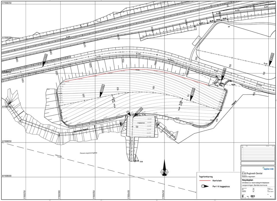 Planens avgrensningslinje E8