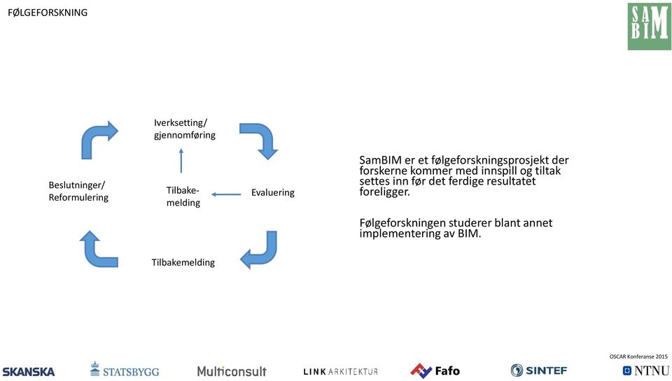 forskerne kommer med innspill og tiltak settes inn før det ferdige