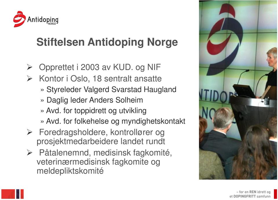 Anders Solheim» Avd. for toppidrett og utvikling» Avd.