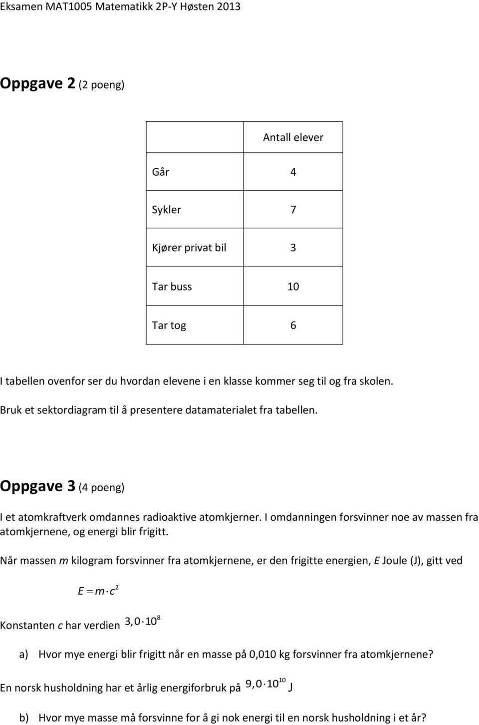 I omdanningen forsvinner noe av massen fra atomkjernene, og energi blir frigitt.