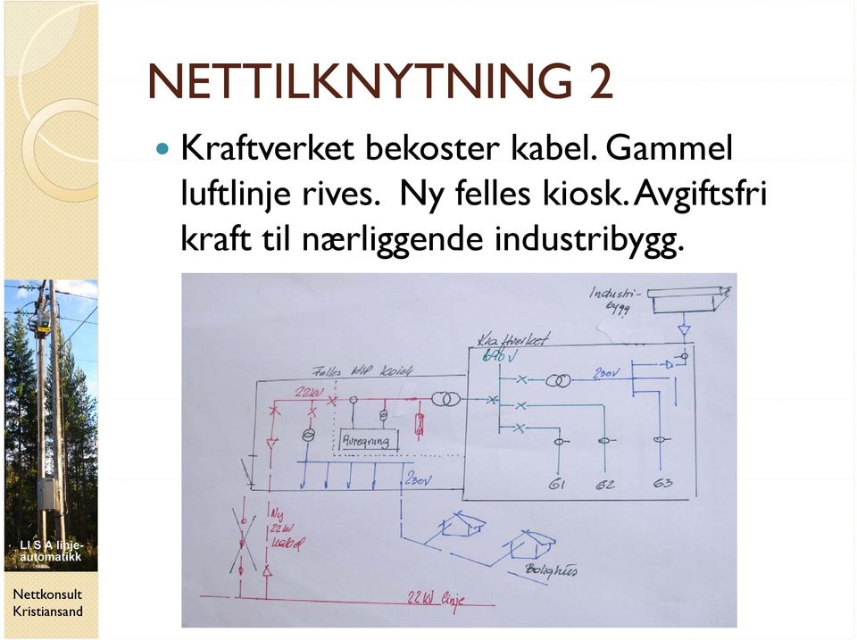 Gammel luftlinje rives.