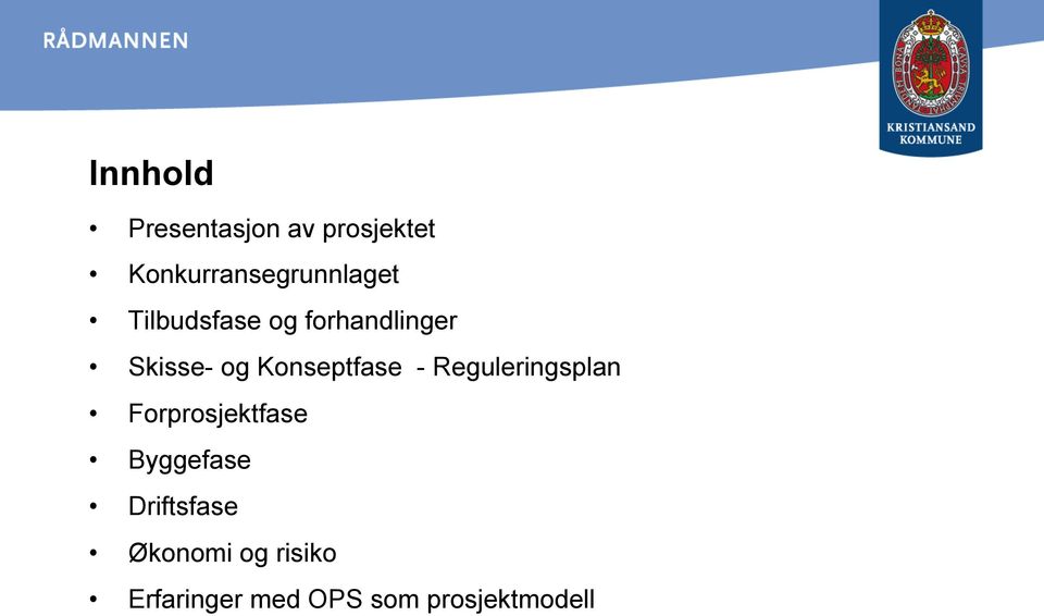 Skisse- og Konseptfase - Reguleringsplan