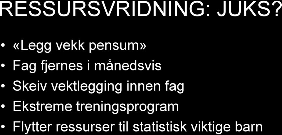 månedsvis Skeiv vektlegging innen fag