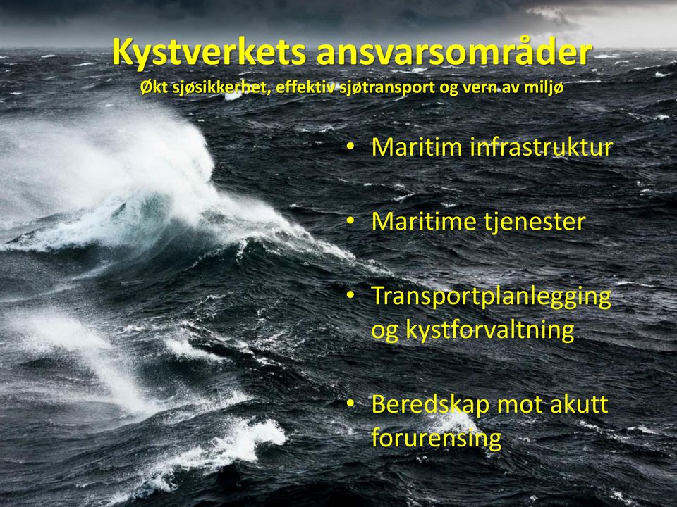 infrastruktur Maritime tjenester