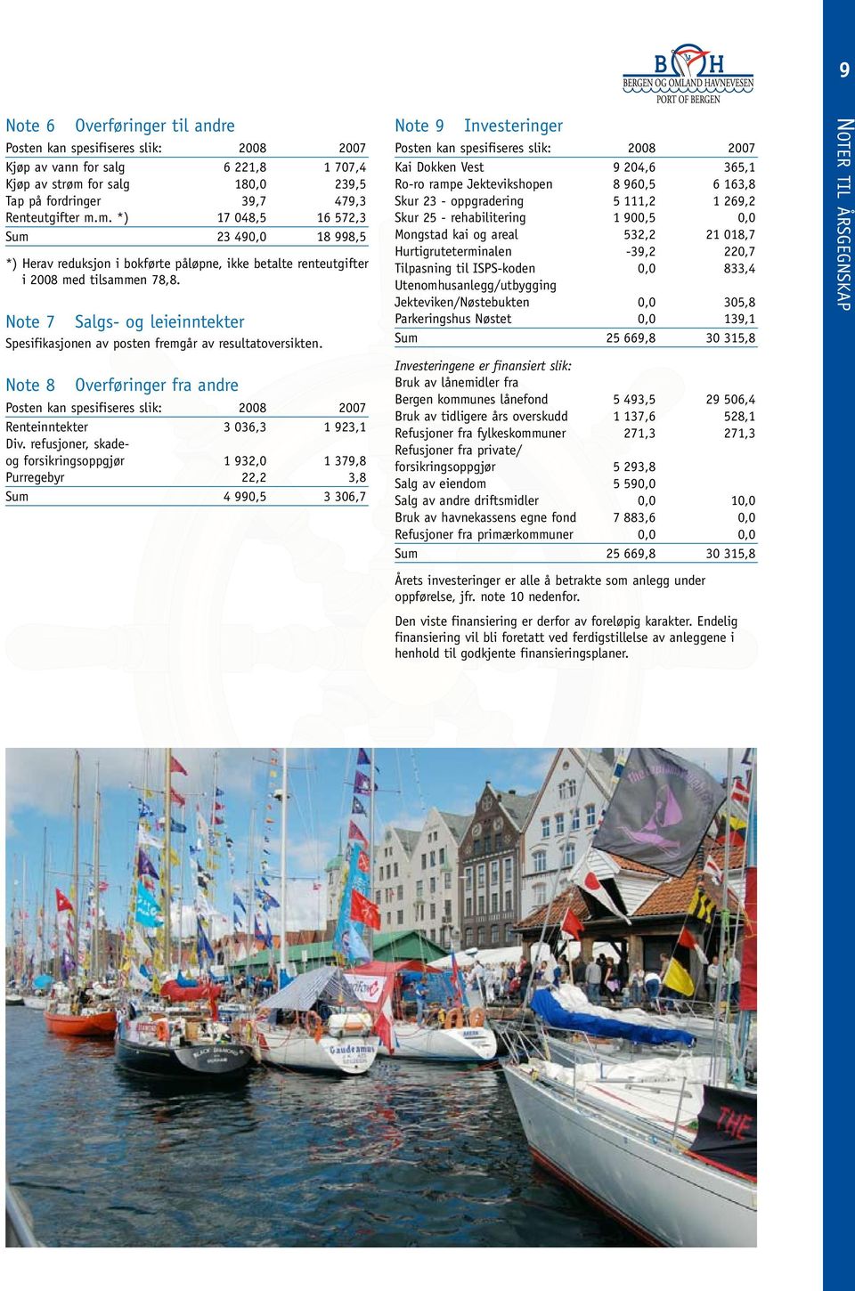 m. *) 17 048,5 16 572,3 Sum 23 490,0 18 998,5 *) Herav reduksjon i bokførte påløpne, ikke betalte renteutgifter i 2008 med tilsammen 78,8.